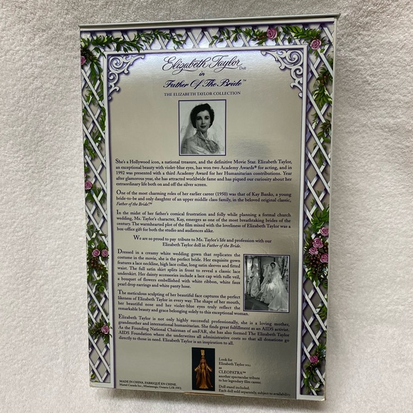 Elizabeth Taylor Collection Father of the Bride Doll - Picture 11 of 15